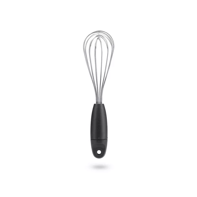 Mini Flisk 9 Inch Black/silver Polypropylene And Stainless Steel Whisk