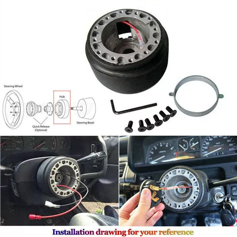 Mitsubishi Eclipse Lancer Galant Mirage Steering Wheel Hub Adapter Kit