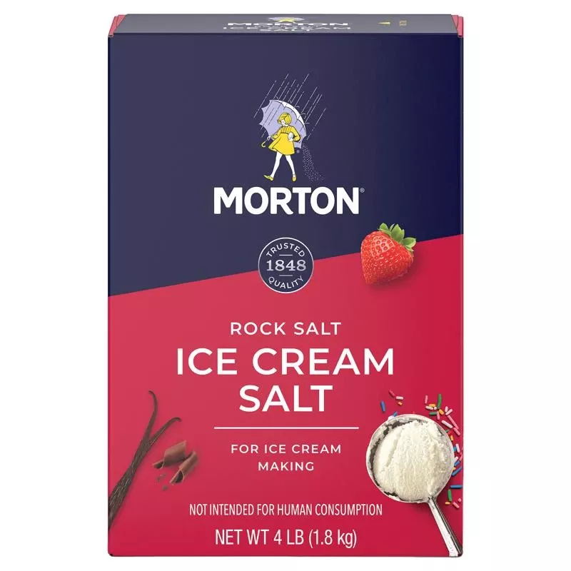 Morton Ice Cream Salt 4 Lb Boxed Concentrated