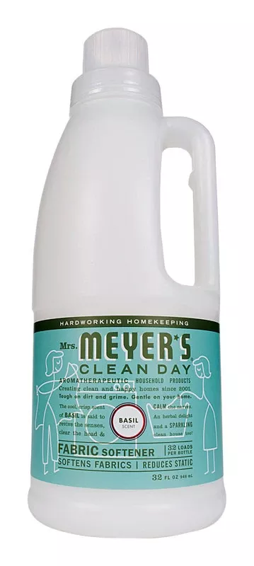 Mrs. Meyer's Clean Day Basil Scent Fabric Softener Liquid 32 Oz 1 Pk