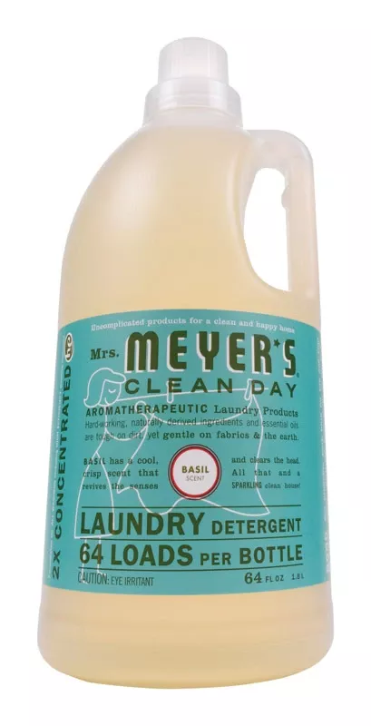 Mrs. Meyer's Clean Day Basil Scent Laundry Detergent Liquid 64 Oz