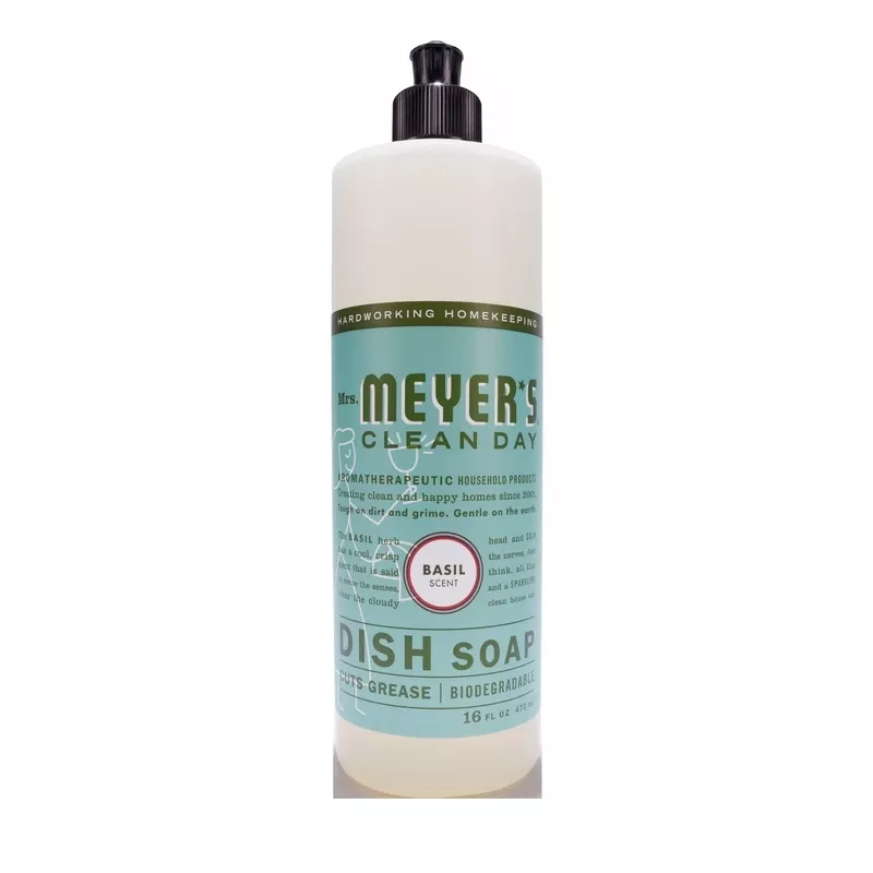 Mrs. Meyer's Clean Day Basil Scent Liquid Dish Soap 16 Oz 1 Pk