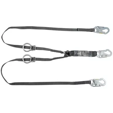 MSA V-SERIES 10193129 6 ft Twin Leg Tie-Back Lanyard
