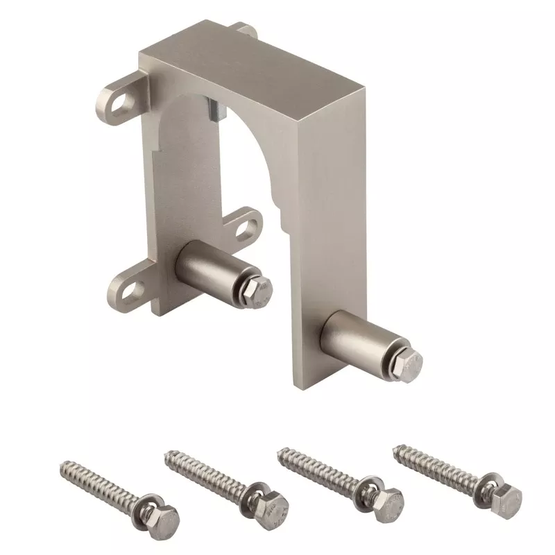 National Hardware Satin Nickel Steel By-pass Guide 2 Pk