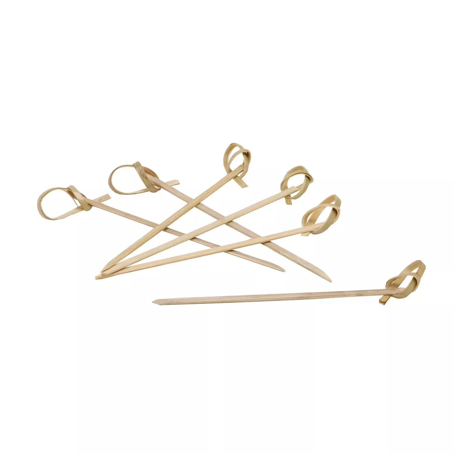 Natural Bamboo Appetizer Picks - 3.5 Inch Cocktail Skewers, 100 Count