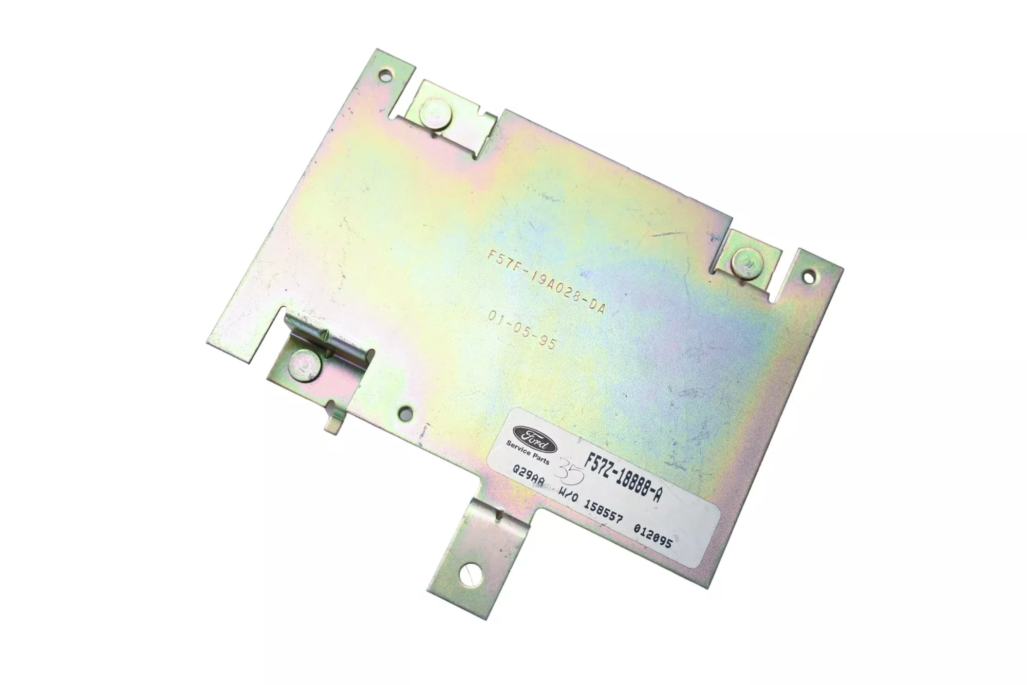 New OEM Ford F57Z-18888-A Stereo Amplifier Bracket NOS