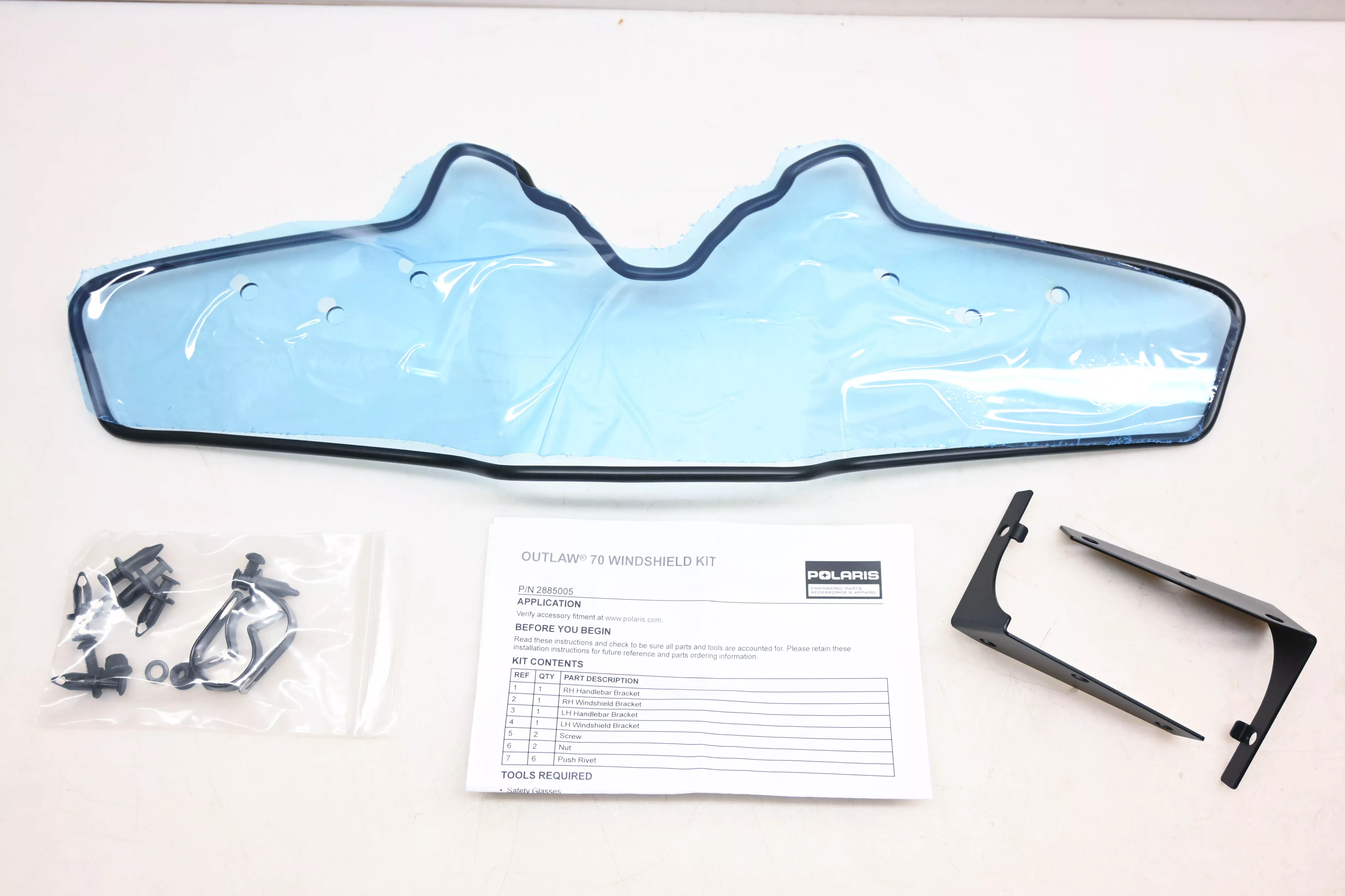 New OEM Polaris 2885005 Poly Windshield Kit NOS