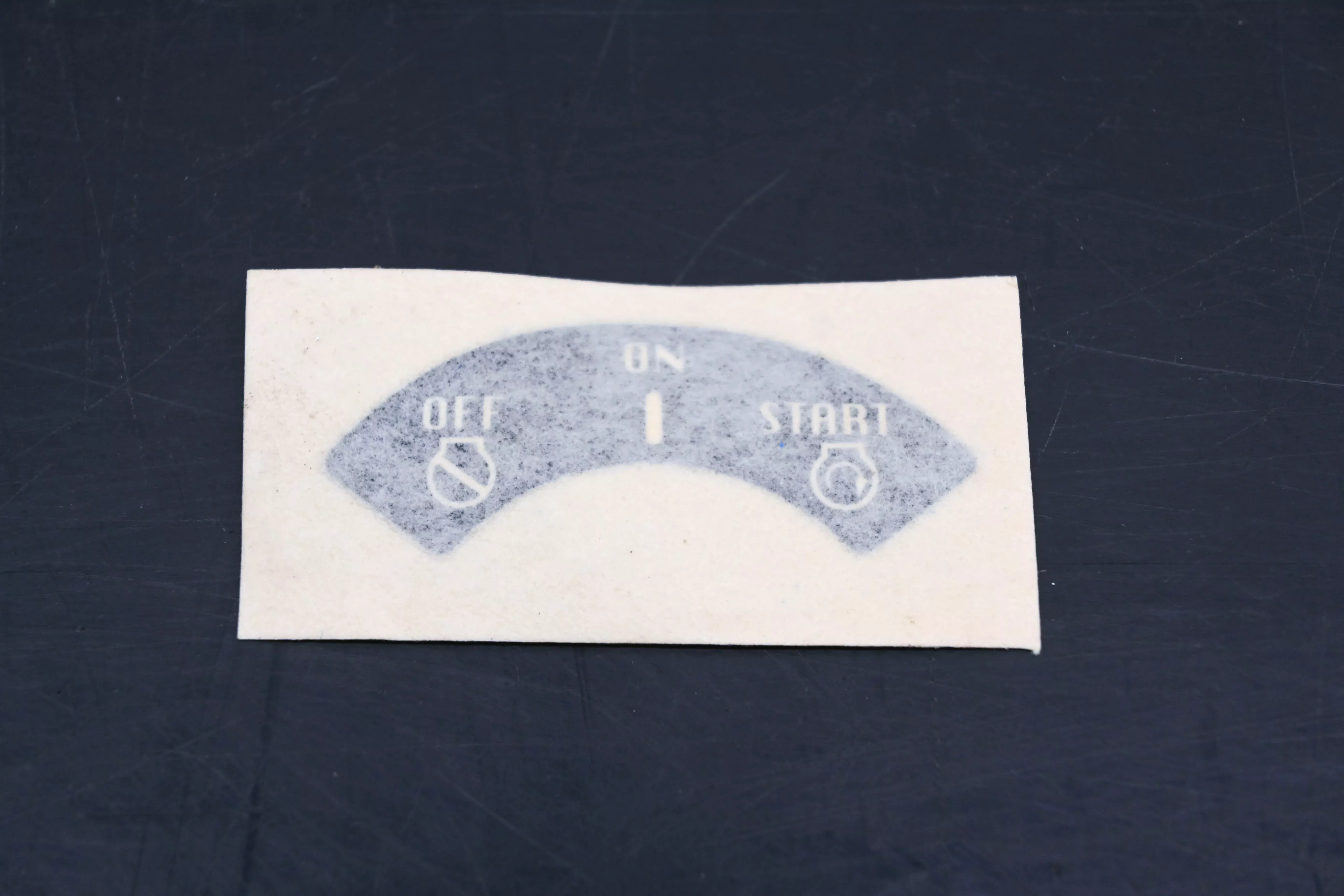 New OEM Yamaha F0R-U4144-00-00 Key Switch Indicator Label NOS