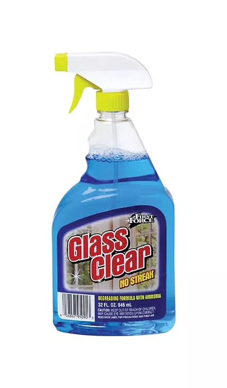 No Scent Glass Cleaner 32 Ounce Liquid With Trigger Spray