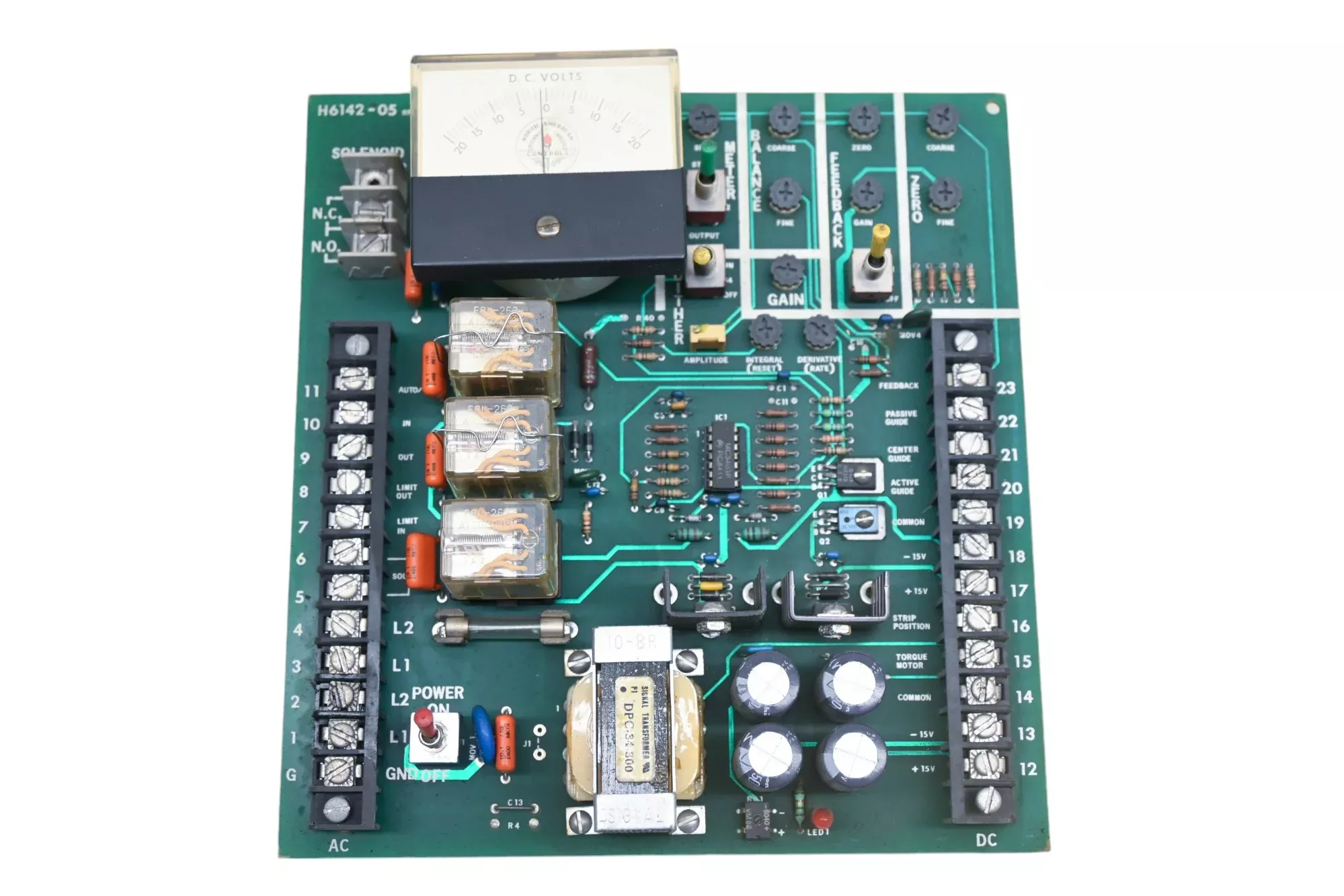 North American Combustion H6142-05 DC Voltage Meter PC Board