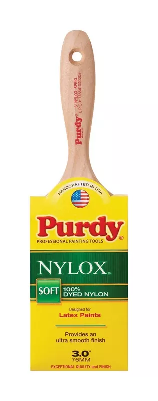 Nylox Sprig Flat Paint Brush, 3 In.