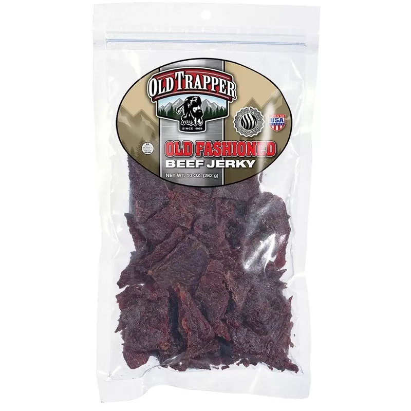 Old Fashioned Beef Jerky 10 Ounce Bagged Snack