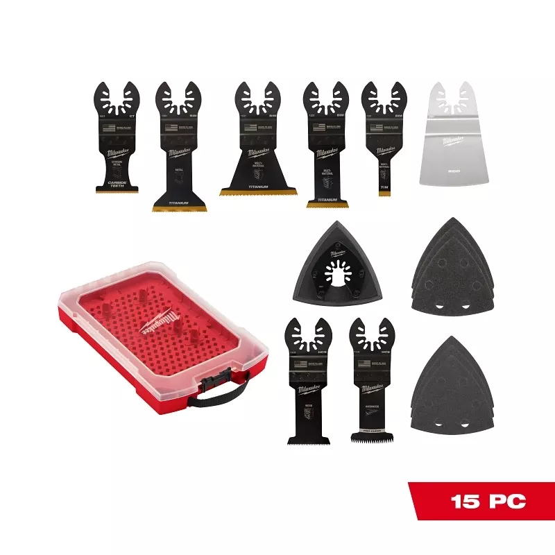 Open-lok 15 Piece 3.5 In. Titanium Oscillating Blade Set