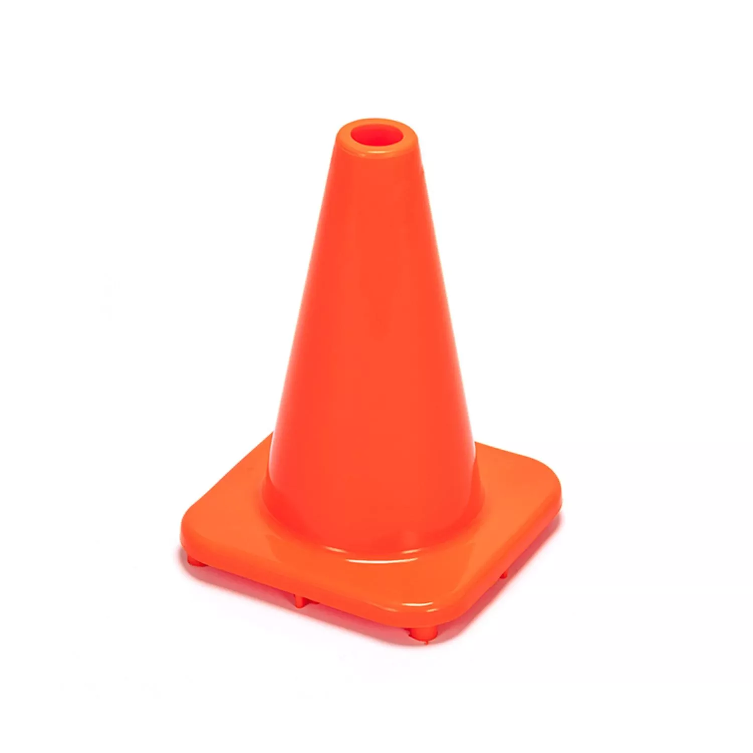 Orange Safety Cone 12 In. Height X 8.3 In. Width - Durable Polyethylene