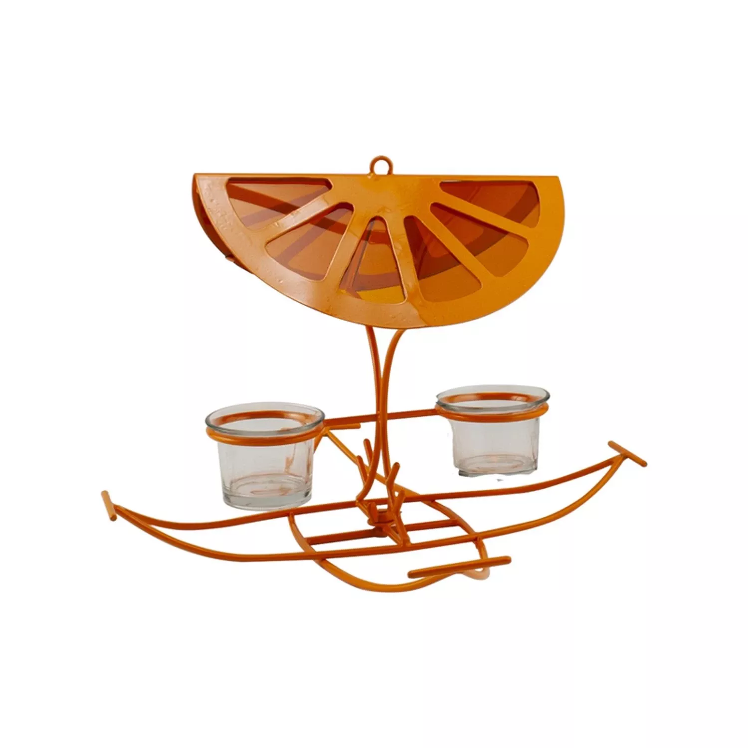 Oriole Metal Fruit And Nut Feeder With 4 Ports - 8.05 In Height