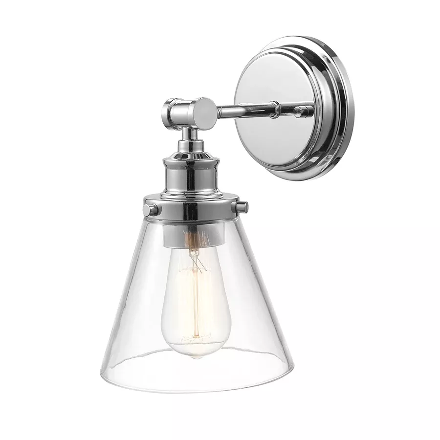 Parker 1-light Chrome Wall Sconce, Model 51555, Indoor Lighting Fixture