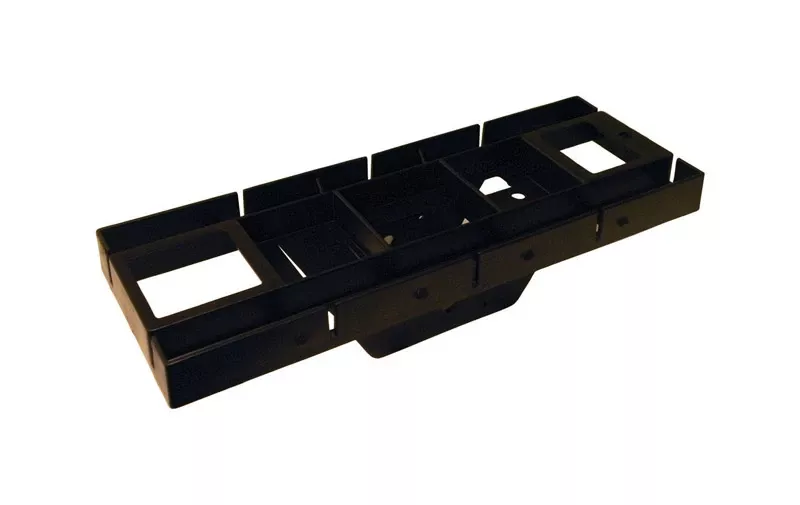 Patriot Mailbox Mounting Board, Black Plastic
