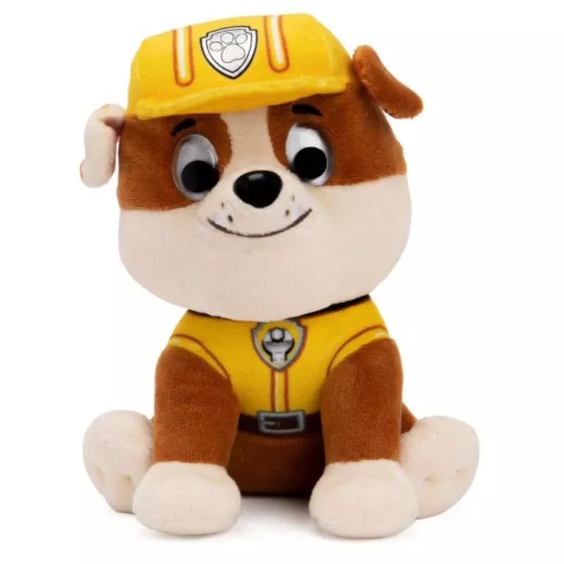 Paw Patrol Construction Worker Rubble Plush Toy 6-inch Multicolored Polyester