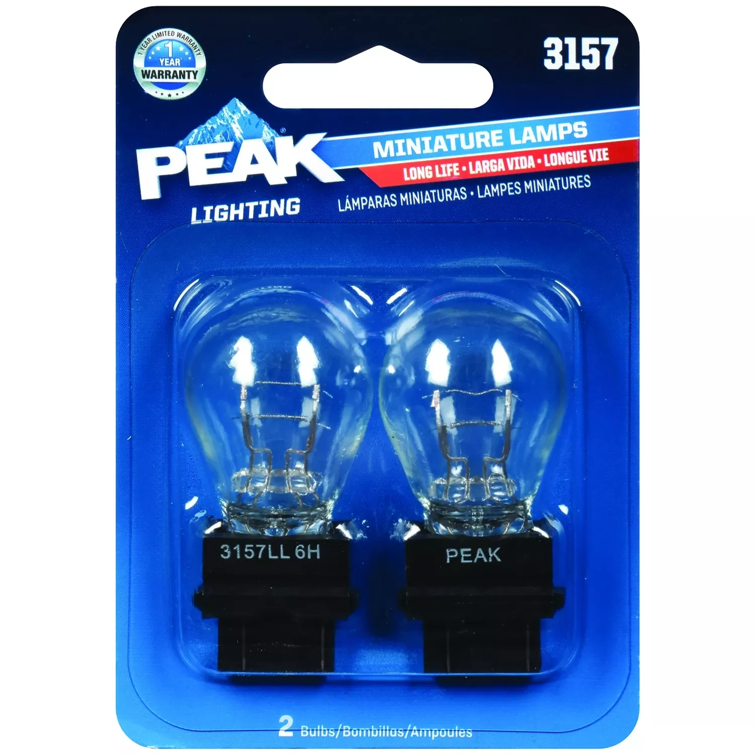 Peak Incandescent Parking/stop/tail/turn Miniature Automotive Bulb 3157