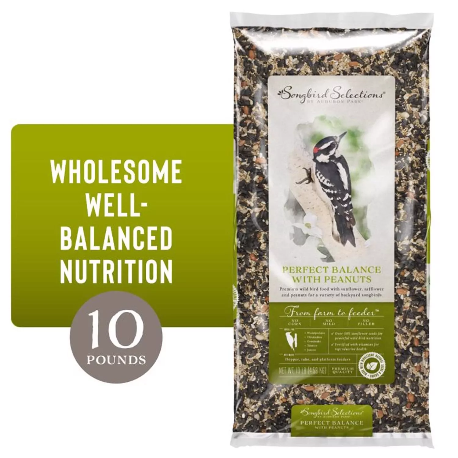 Perfect Balance Wild Bird Seed With Peanuts 10 Lb Bag