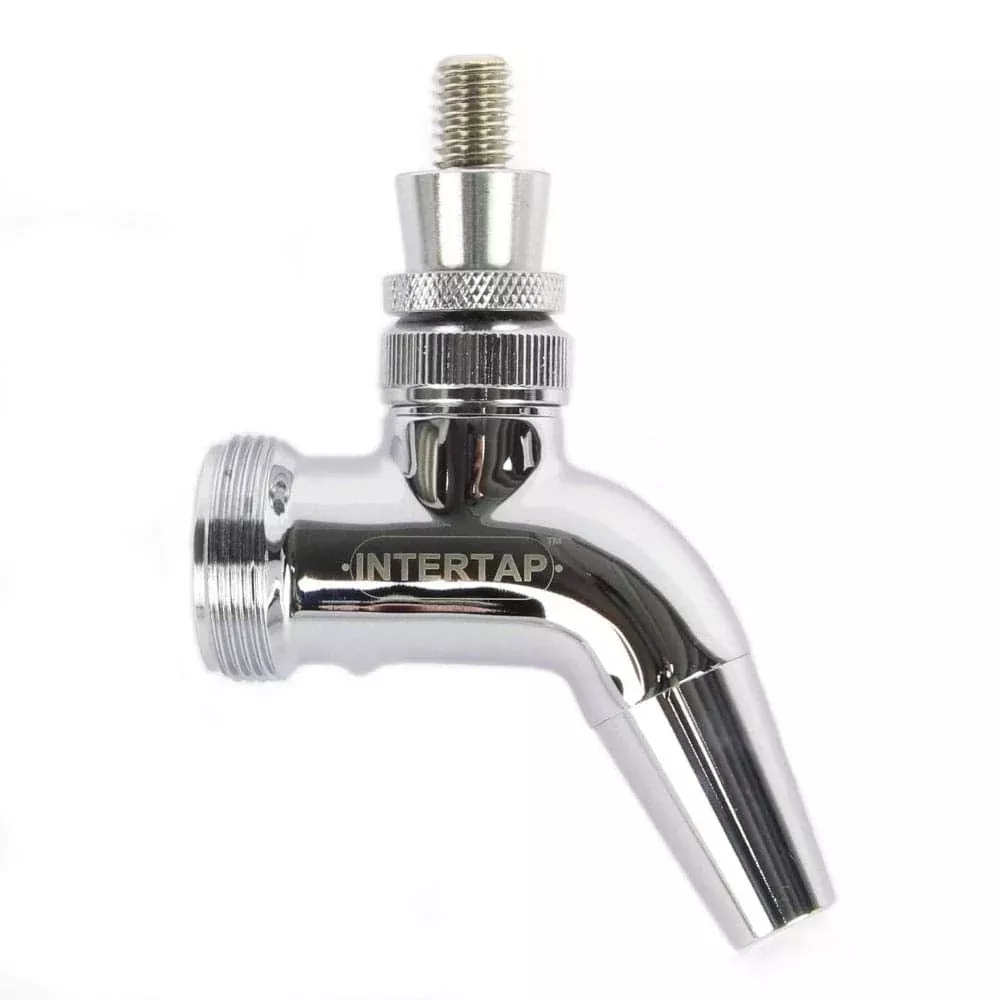 Perlick Style Forward Sealing Draft Beer Faucet, Chrome Plated Brass by Intertap
