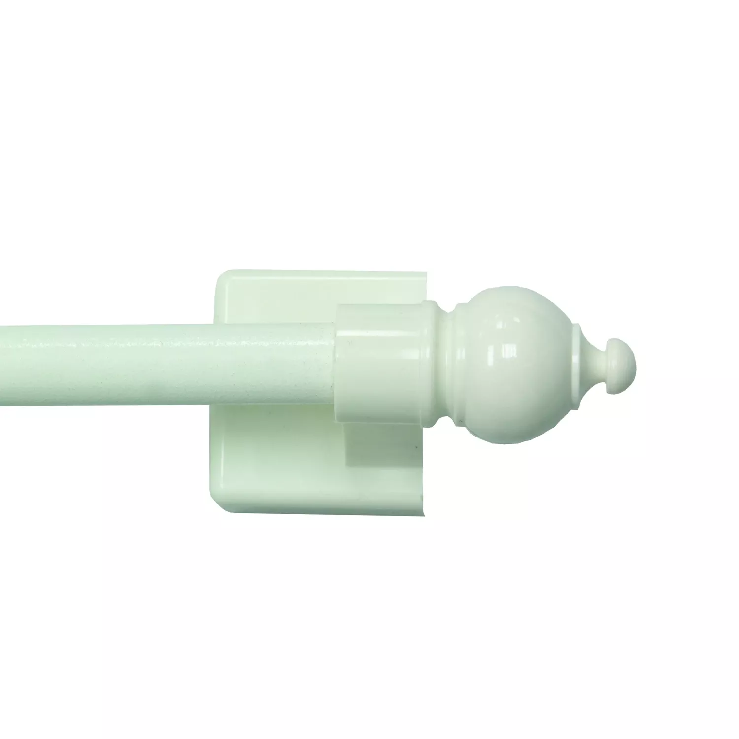 Petite Cafe Curtain Rod, Magnetic, White, 7/16 X 16 To 28 In.