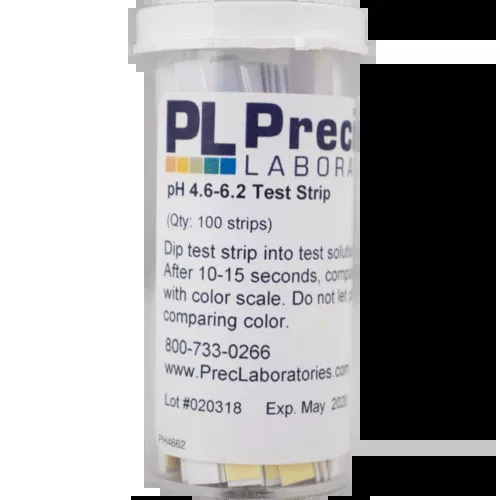 pH Paper - 4.6 to 6.2 (100 Strips)