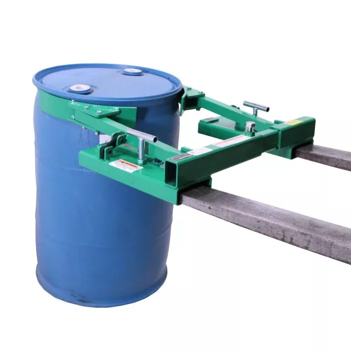 Plastic Drum Grabber Forklift Attachment – Steel – Ultra-Heavy Duty – Valley Craft