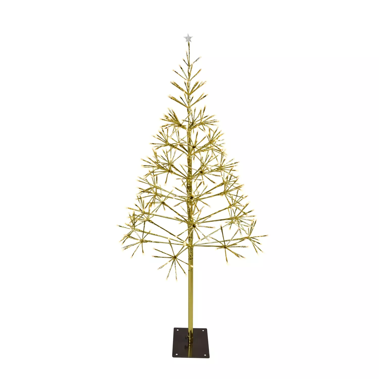 Platinum Led Warm White Shimmering Tree 4.5 Ft Pathway Decor