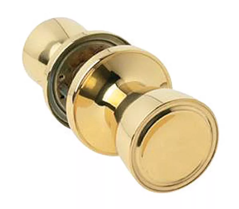 Polished Brass Passage Lockset 1-3/4 In. Ansi Grade 3