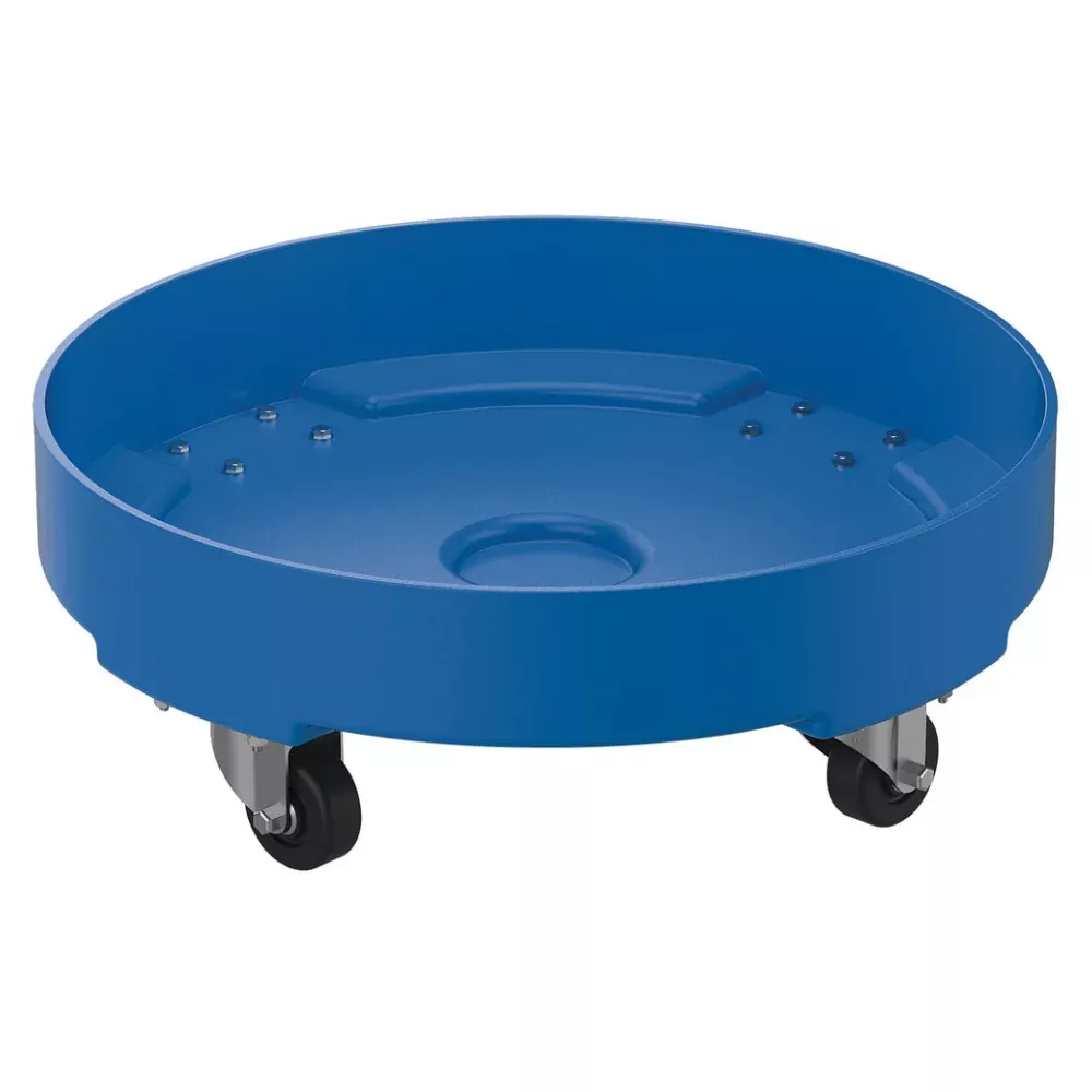 Polyethylene Light Duty Drum Dolly – 55 Gallon, 300 Lb. Capacity – DRUM-DP-LD-55-BU – Vestil