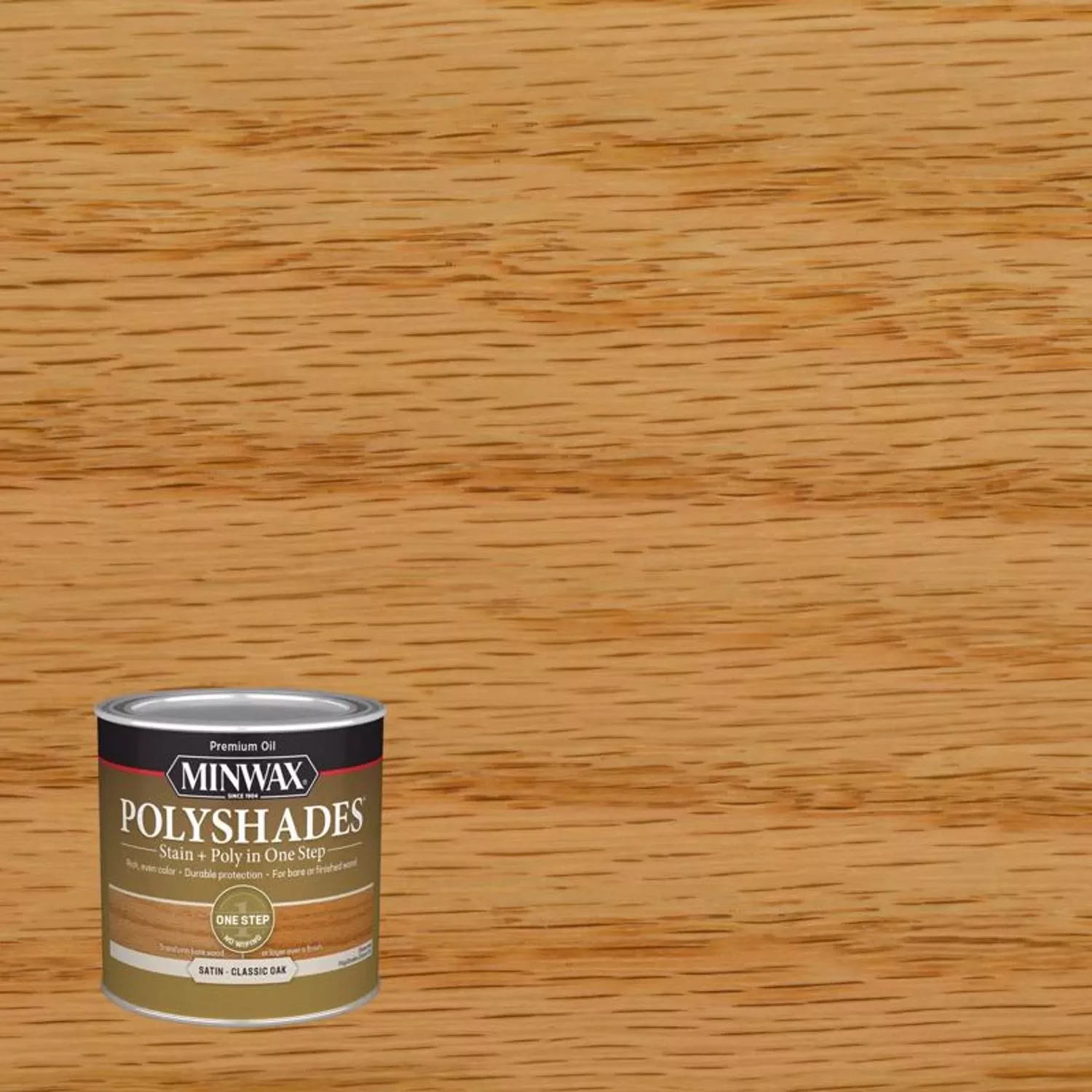 Polyshades Wood Finish, Satin Classic Oak, 1/2 Pt.