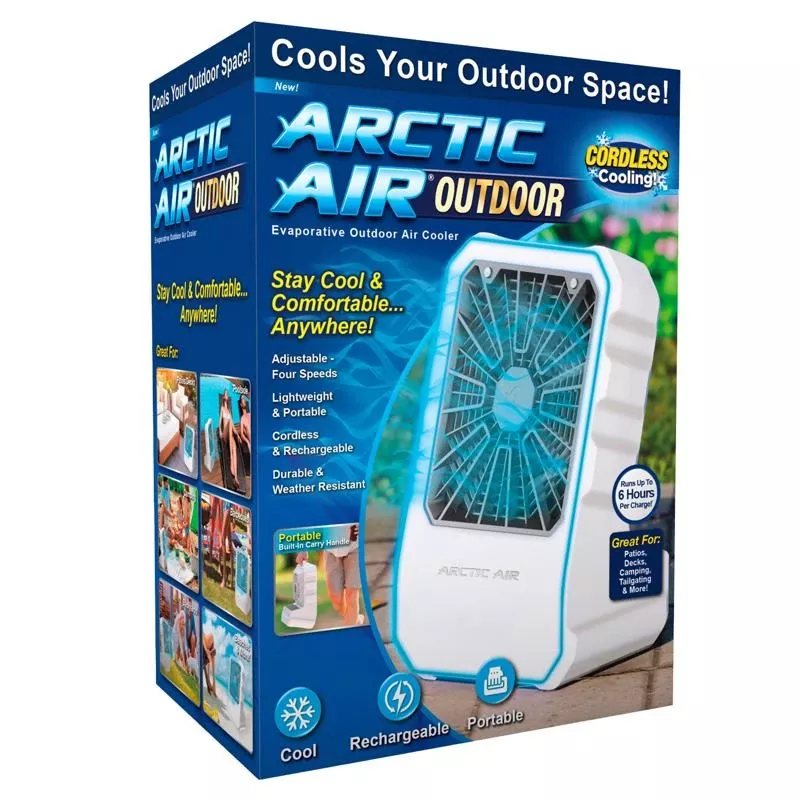 Portable Evaporative Cooler 350 Cfm, 4 Speed Settings, White