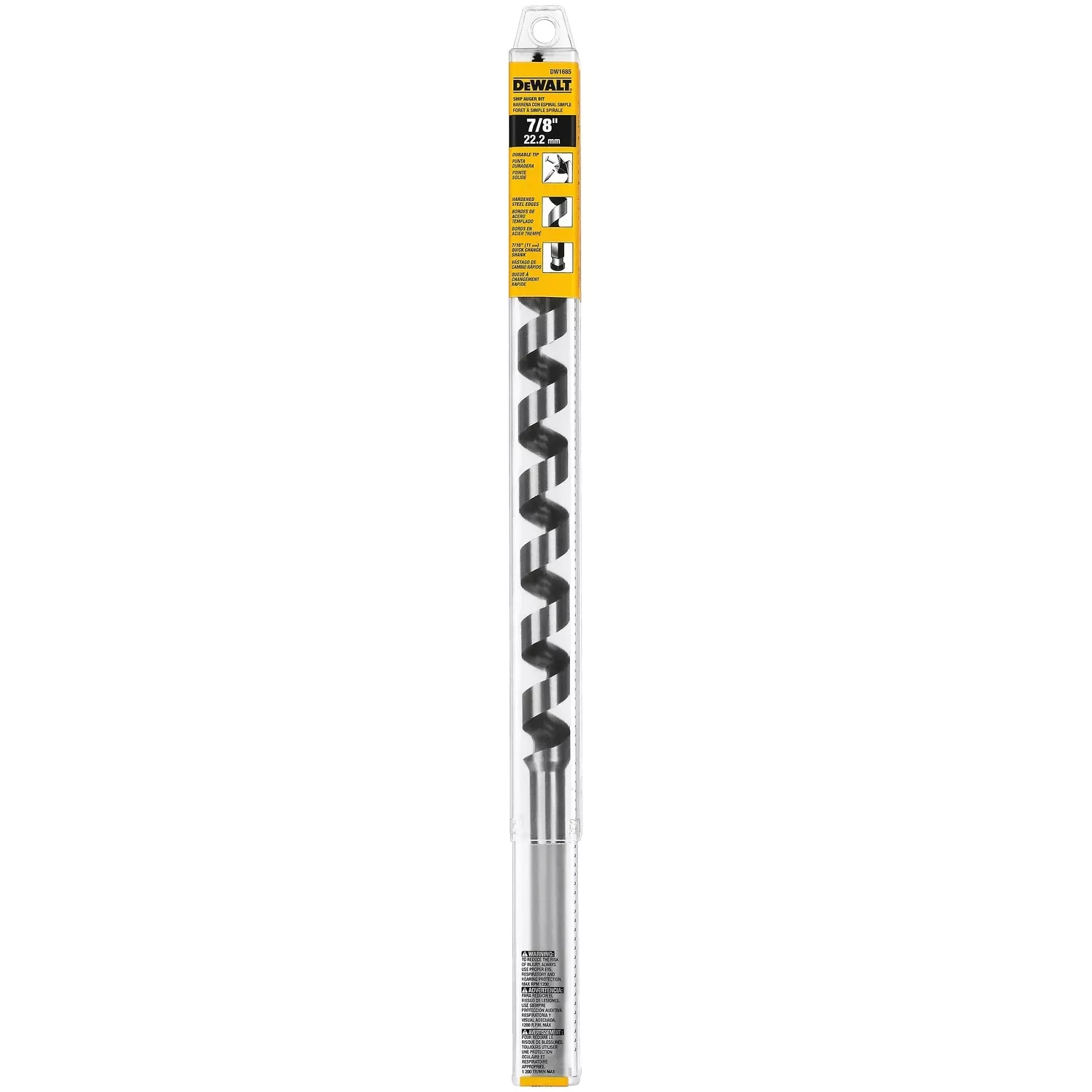 Power Ship Auger Drill Bit, 7/8 In.