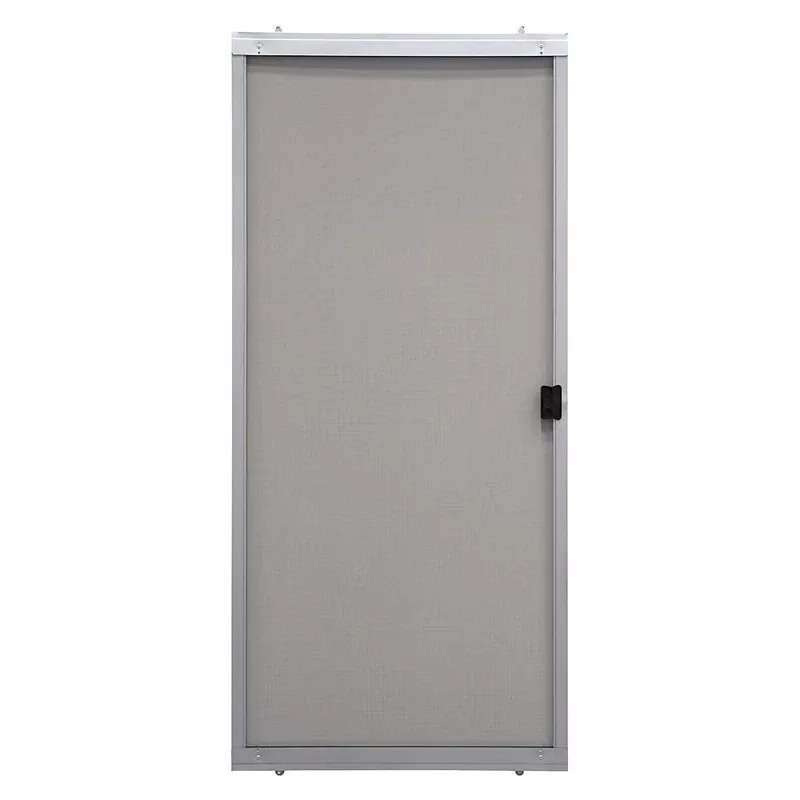 Precision 80-3/4 In. H X 36 In. W Breezeway Gray Steel Adjustable Sliding Screen Door