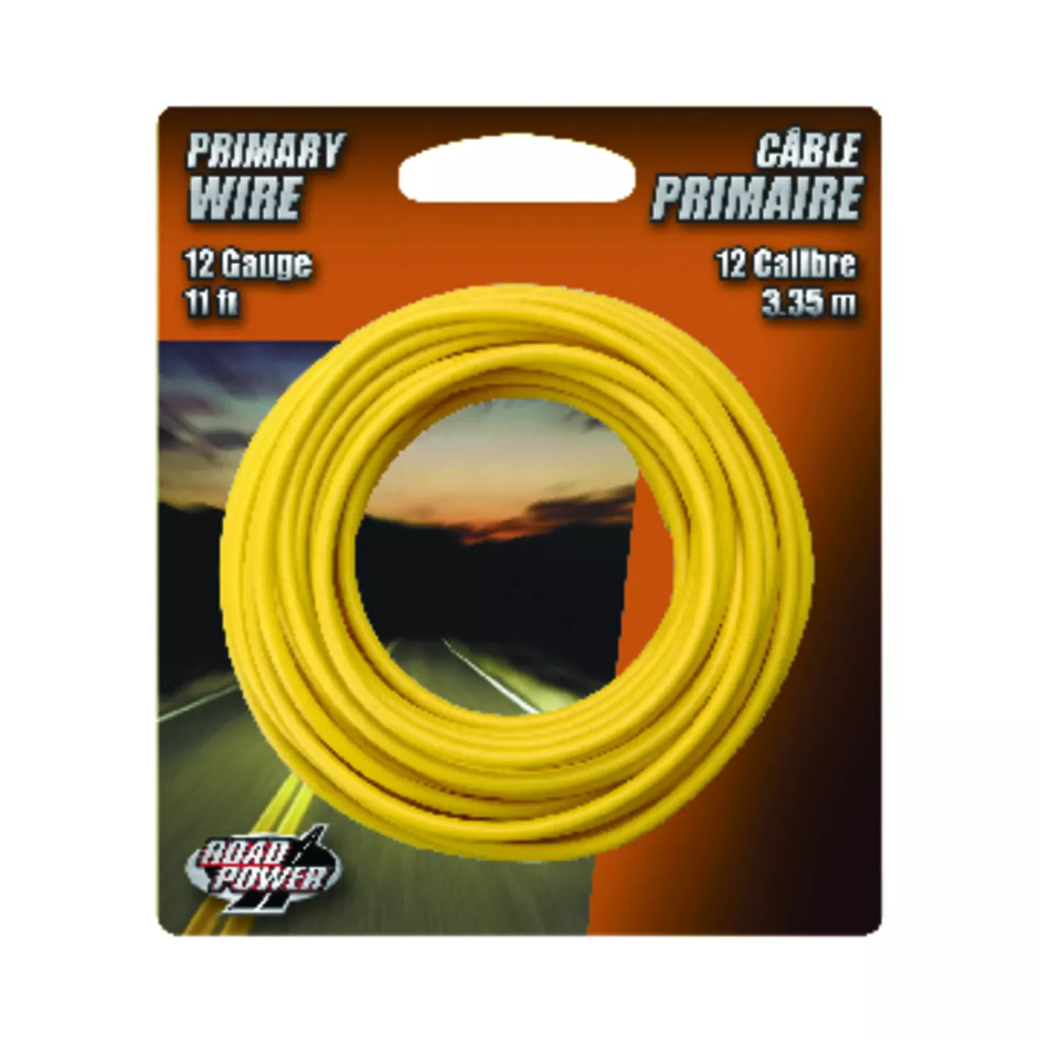 Primary Wire, Yellow, 12-ga., 11 Ft.