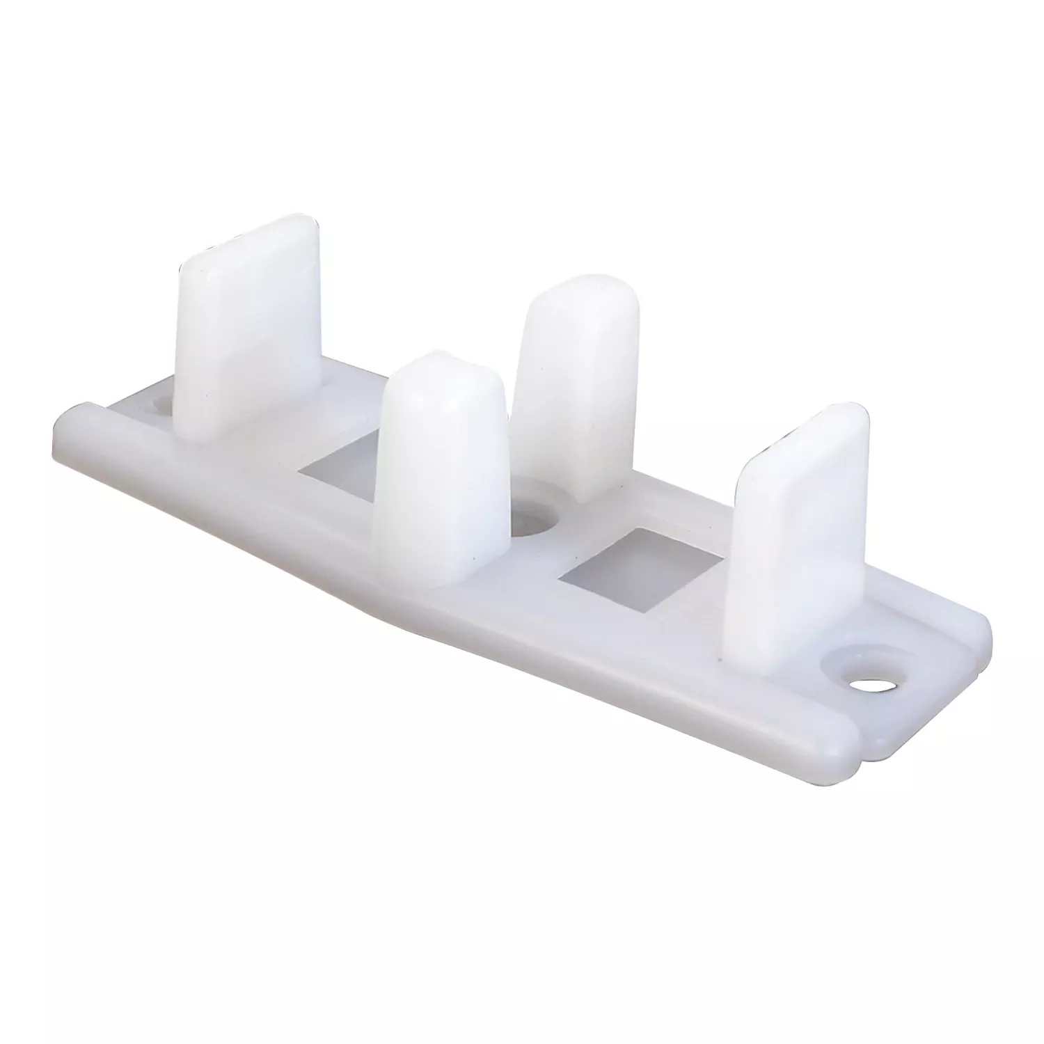 Prime-line 1.38 In. D X 3 In. L Matte White Plastic By-pass Guide 2 Pc