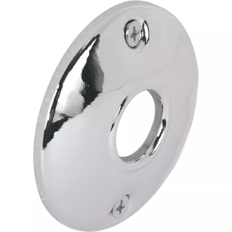 Prime-line Chrome Silver Steel Door Knob Rosettes 2 Pk