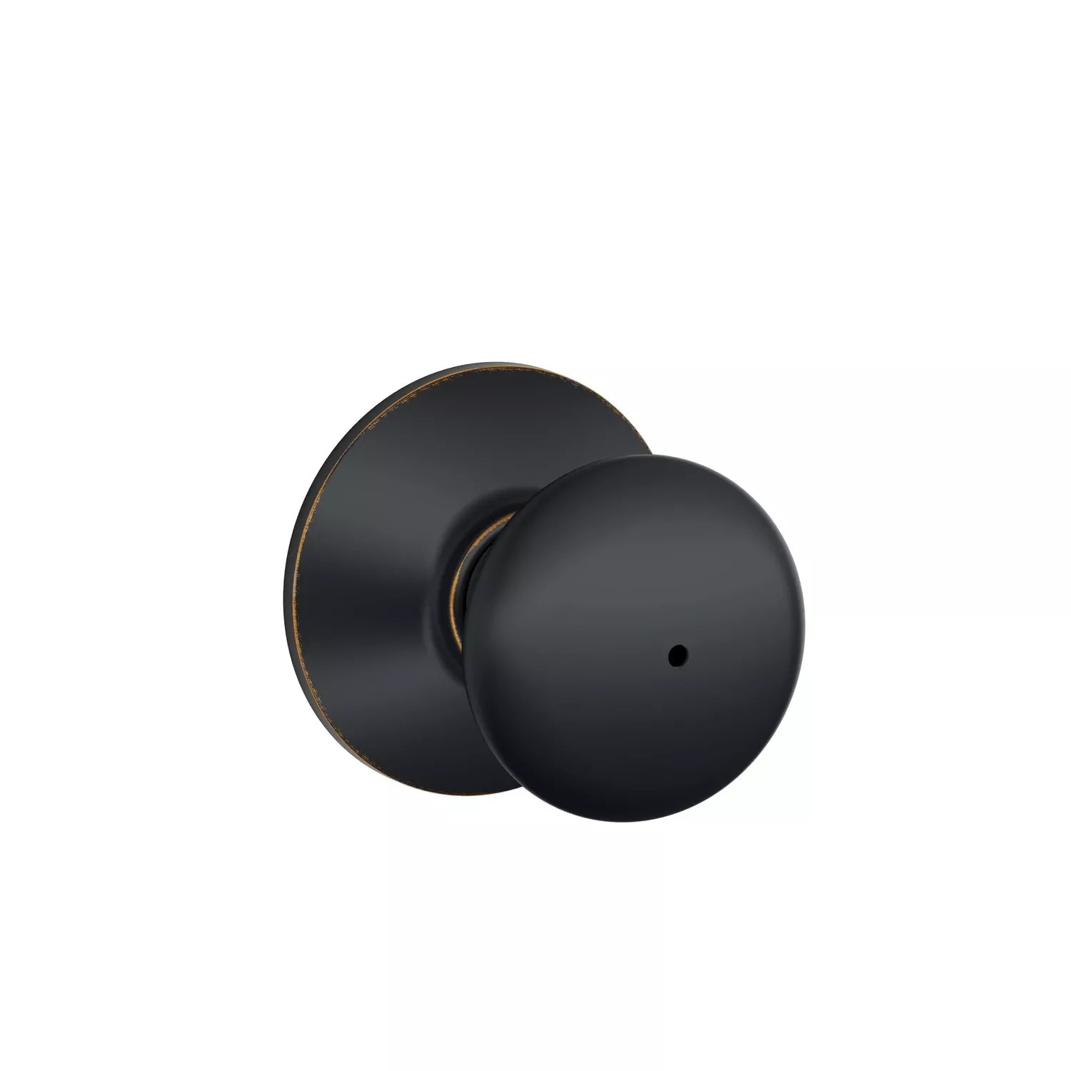 Privacy Lockset, Plymouth Knob, Aged Bronze