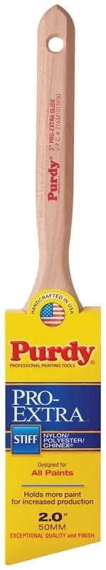 Pro-extra Glide Paint Brush, Angle Sash & Trim, 2 In.