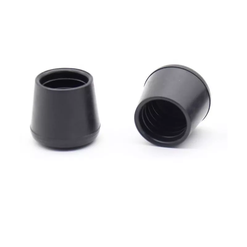 Projex Rubber Leg Tip Black Round 1-1/4 In. W 2 Pk