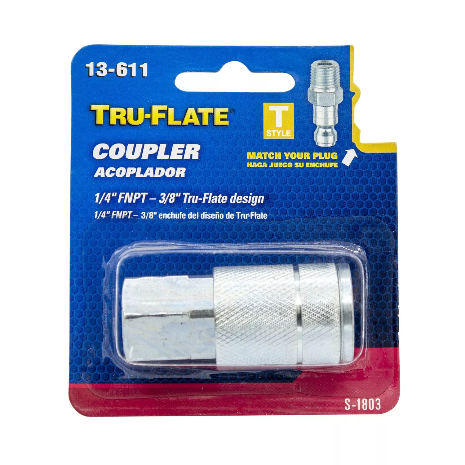 Push-to-connect 1/4 In. Fnpt Brass Quick Change Coupler