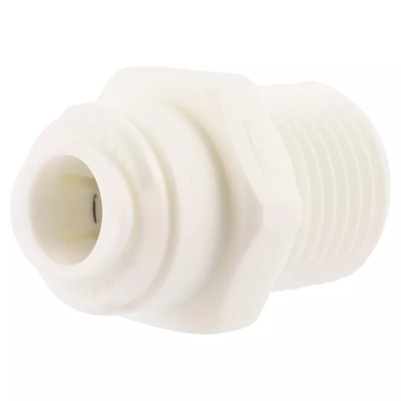Push To Connect 3/8 In. Od X 1/2 In. D Mip Polypropylene Threaded Adapter