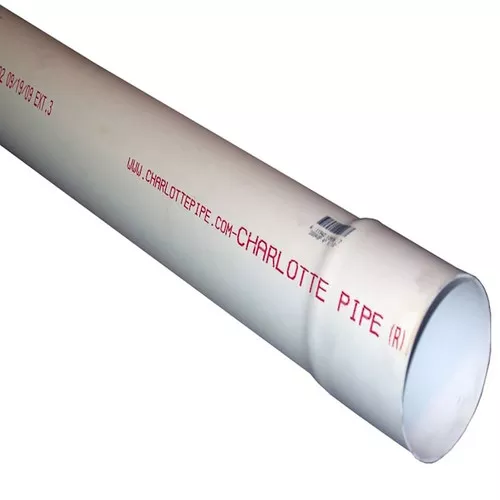 PVC S&D- Pipe- 4" x 10'- Solid