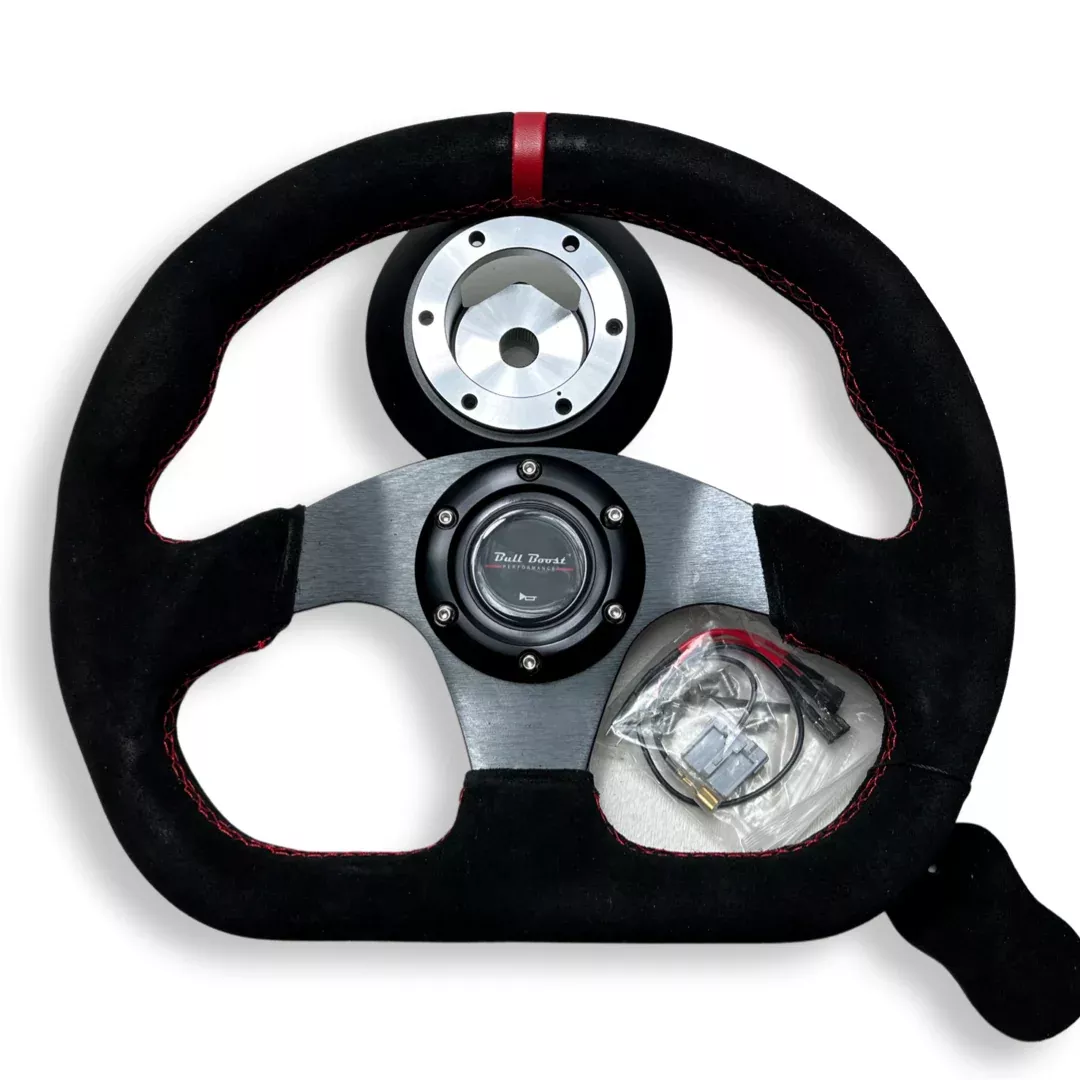Racing Steering Wheel + Quick Release Short HUB Adapter For Nissan 350Z 370Z