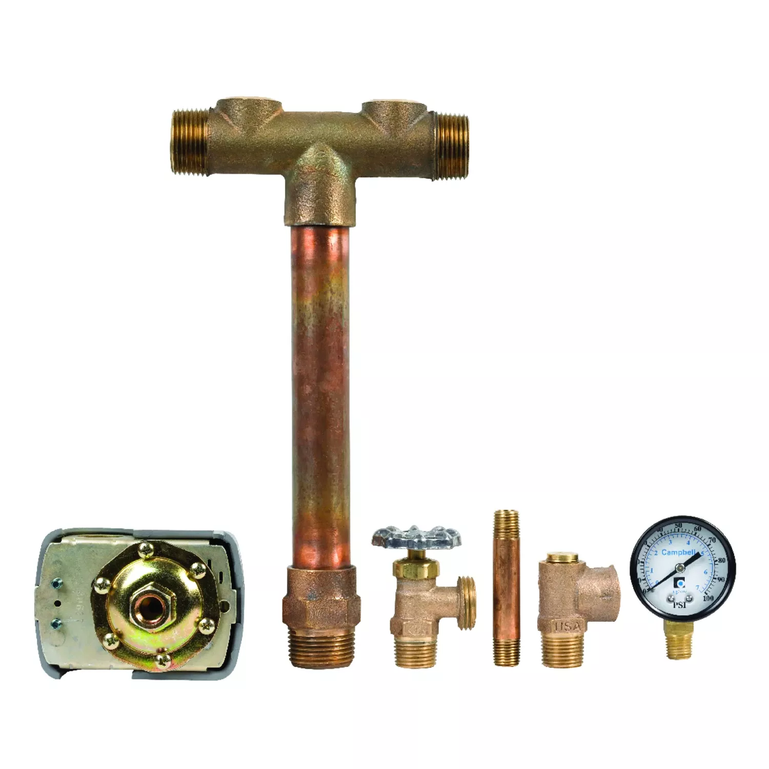 Red Brass 1 In. Tank Fitting With Accessories - Model Tfp 51-lf