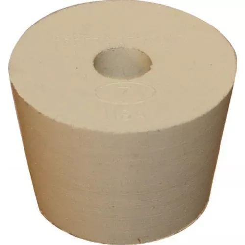 Rubber Stopper – #7 With Hole
