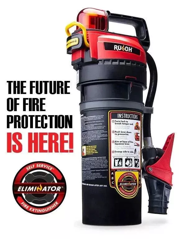 RUSOH ELIMINATOR 10LB PK HIGH FLOW FIRE EXTINGUISHER
