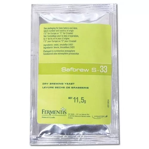 Safbrew S-33 Belgian Ale Yeast - Fermentis