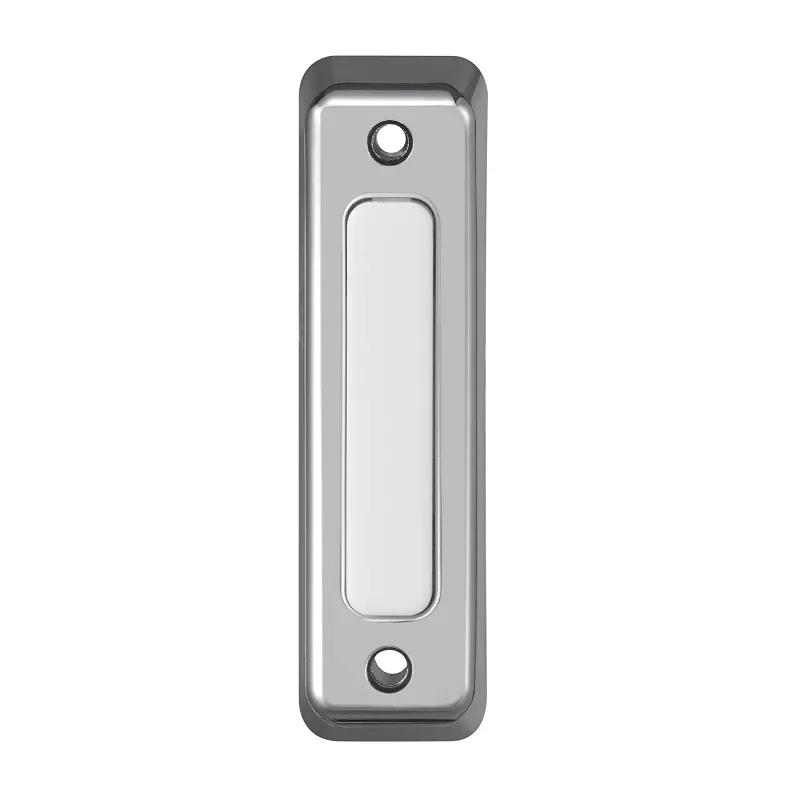 Satin Nickel Lighted Wired Push Button Doorbell - Model 18000222